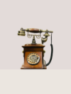Vintage Engraved Design Telephone