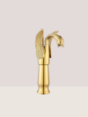 Gold Swan Shape Single Handle